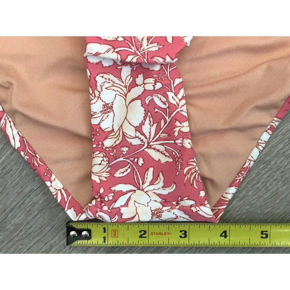 J.Crew NWT Pink Floral Tossed Floral Curved-Waist Cheeky Bikini Bottom Size 3X - Picture 10 of 16